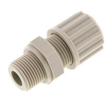12x10mm & G3/8'' PP Rechte Knelfitting Buitendraad 10bar