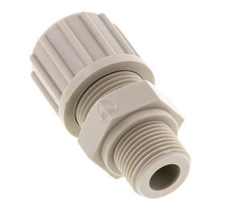 14x12mm & G3/8'' PP Rechte Knelfitting Buitendraad 10bar