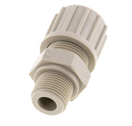 14x12mm & G3/8'' PP Rechte Knelfitting Buitendraad 10bar
