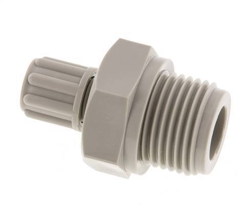 6x4mm & G1/2'' PP Rechte Knelfitting Buitendraad 10bar