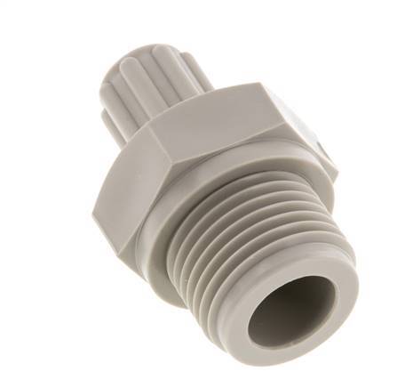 6x4mm & G1/2'' PP Rechte Knelfitting Buitendraad 10bar