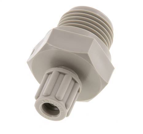 6x4mm & G1/2'' PP Rechte Knelfitting Buitendraad 10bar