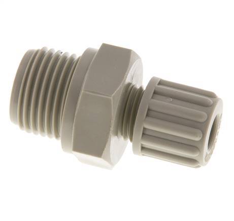8x6mm & G1/2'' PP Rechte Knelfitting Buitendraad 10bar