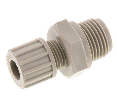 10x8mm & G1/2'' PP Rechte Knelfitting Buitendraad 10bar