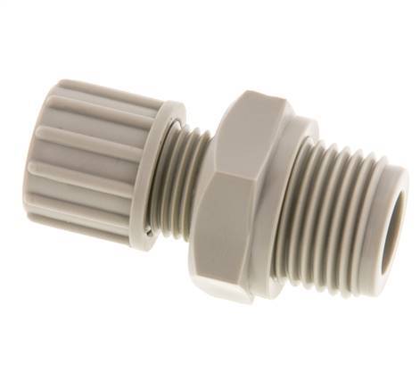 10x8mm & G1/2'' PP Rechte Knelfitting Buitendraad 10bar