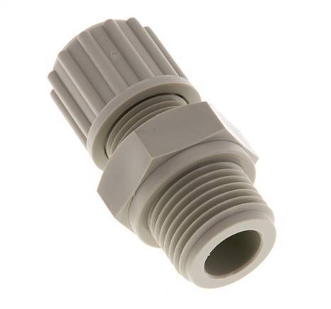 12x9mm & G1/2'' PP Rechte Knelfitting Buitendraad 10bar