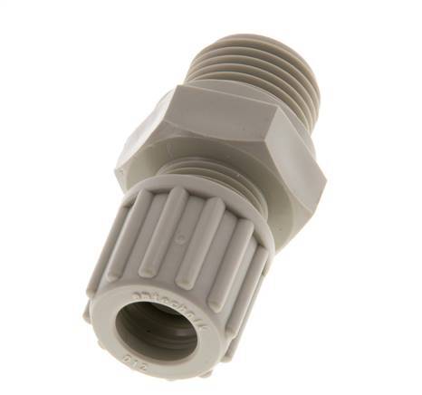 12x9mm & G1/2'' PP Rechte Knelfitting Buitendraad 10bar