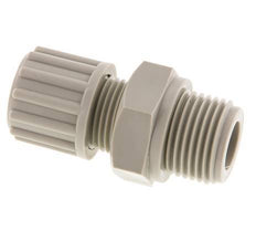 12x10mm & G1/2'' PP Rechte Knelfitting Buitendraad 10bar
