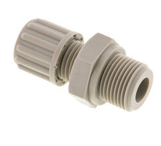 8x6mm & G1/8'' PVDF Rechte Knelfitting Buitendraad 10bar