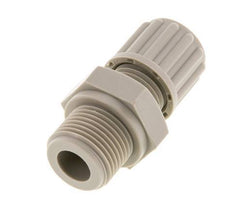 8x6mm & G1/8'' PVDF Rechte Knelfitting Buitendraad 10bar