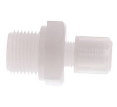6x4mm & G3/8'' PVDF Rechte Knelfitting Buitendraad 10bar