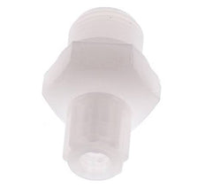 6x4mm & G3/8'' PVDF Rechte Knelfitting Buitendraad 10bar