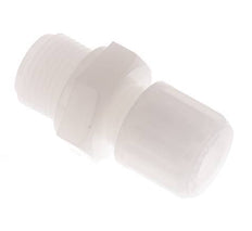 8x6mm & G3/8'' PVDF Rechte Knelfitting Buitendraad 10bar
