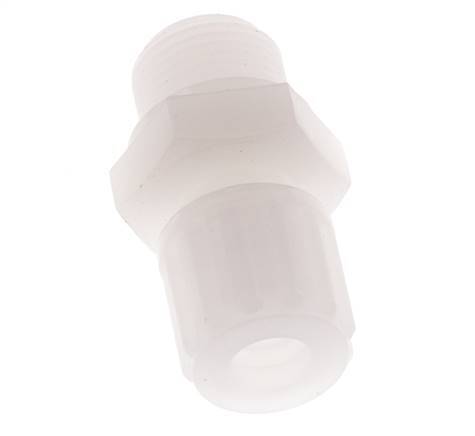 10x8mm & G3/8'' PVDF Rechte Knelfitting Buitendraad 10bar