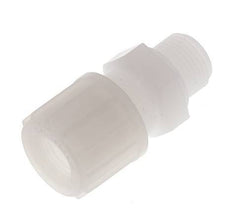 14x12mm & G3/8'' PVDF Rechte Knelfitting Buitendraad 10bar