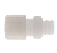 14x12mm & G3/8'' PVDF Rechte Knelfitting Buitendraad 10bar