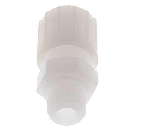 14x12mm & G3/8'' PVDF Rechte Knelfitting Buitendraad 10bar