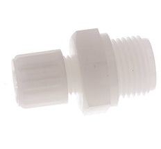 8x6mm & G1/2'' PVDF Rechte Knelfitting Buitendraad 10bar