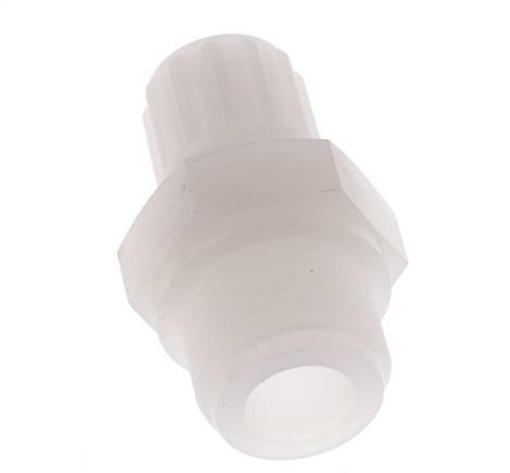 8x6mm & G1/2'' PVDF Rechte Knelfitting Buitendraad 10bar