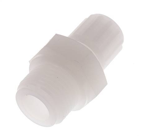 8x6mm & G1/2'' PVDF Rechte Knelfitting Buitendraad 10bar