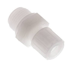 10x8mm & G1/2'' PVDF Rechte Knelfitting Buitendraad 10bar