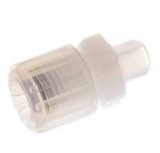 8x6mm & G1/8'' PFA Rechte Snijringkoppeling Buitendraad 10bar