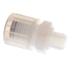 8x6mm & G1/8'' PFA Rechte Snijringkoppeling Buitendraad 10bar
