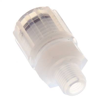 8x6mm & G1/8'' PFA Rechte Snijringkoppeling Buitendraad 10bar