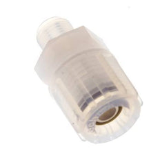 8x6mm & G1/8'' PFA Rechte Snijringkoppeling Buitendraad 10bar