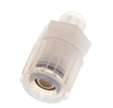 8x6mm & G1/8'' PFA Rechte Snijringkoppeling Buitendraad 10bar