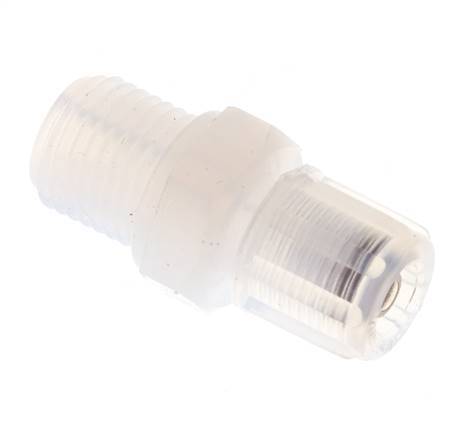 6x4mm & G1/4'' PFA Rechte Snijringkoppeling Buitendraad 10bar