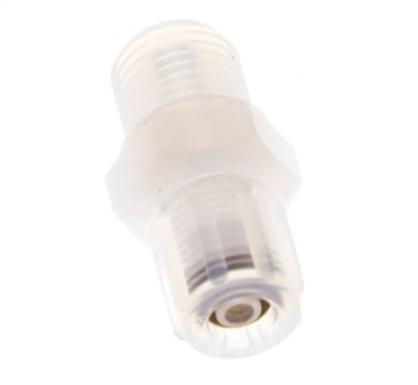 6x4mm & G1/4'' PFA Rechte Snijringkoppeling Buitendraad 10bar