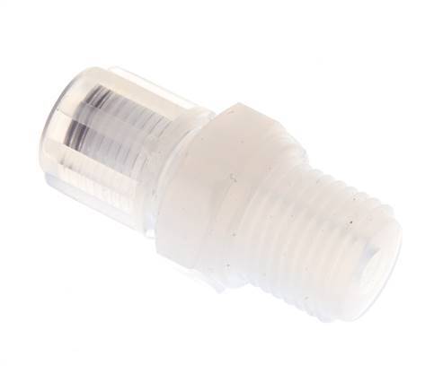 6x4mm & G1/4'' PFA Rechte Snijringkoppeling Buitendraad 10bar