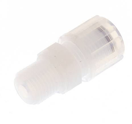 8x6mm & G1/4'' PFA Rechte Snijringkoppeling Buitendraad 10bar