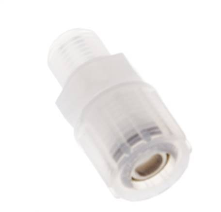 10x8mm & G1/4'' PFA Rechte Snijringkoppeling Buitendraad 10bar