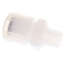 12x10mm & G1/4'' PFA Rechte Snijringkoppeling Buitendraad 10bar