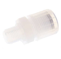 12x10mm & G1/4'' PFA Rechte Snijringkoppeling Buitendraad 10bar