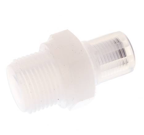 6x4mm & G3/8'' PFA Rechte Snijringkoppeling Buitendraad 10bar