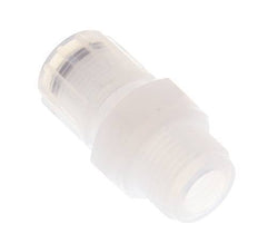 12x10mm & G1/2'' PFA Rechte Snijringkoppeling Buitendraad 10bar