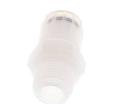 12x10mm & G1/2'' PFA Rechte Snijringkoppeling Buitendraad 10bar