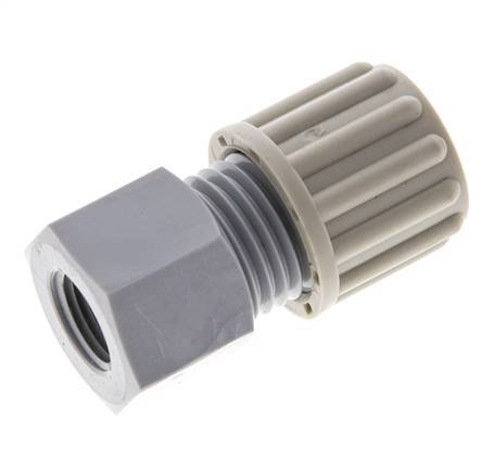 8x6mm & G1/8'' PA Straight Compression Fitting with Female Threads 10 bar [2 Pieces]