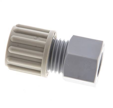 8x6mm & G1/8'' PA Straight Compression Fitting with Female Threads 10 bar [2 Pieces]