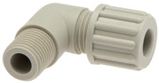 6x4mm & G1/4'' PP Elbow Compression Fitting with Male Threads 10 bar [2 Pieces]