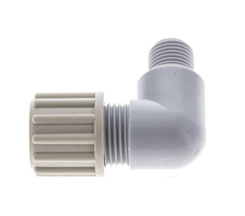 12x9mm & G1/4'' PA L-Vorm Knelfitting Buitendraad 10bar