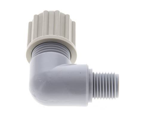 12x9mm & G1/4'' PA L-Vorm Knelfitting Buitendraad 10bar