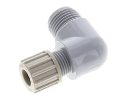 10x8mm & G1/2'' PA Elbow Compression Fitting with Male Threads 10 bar