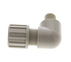 14x12mm & G1/4'' PP Elbow Compression Fitting with Male Threads 10 bar