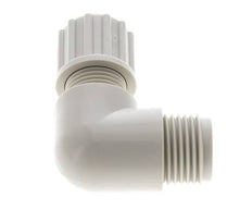 6x4mm & G1/4'' PVDF Elbow Compression Fitting with Male Threads 10 bar