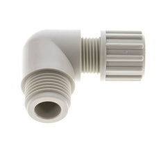 10x8mm & G3/8'' PVDF Elbow Compression Fitting with Male Threads 10 bar