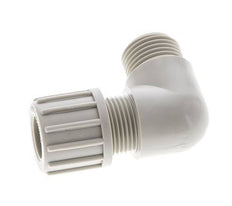 10x8mm & G1/8'' PVDF Elbow Compression Fitting with Male Threads 10 bar